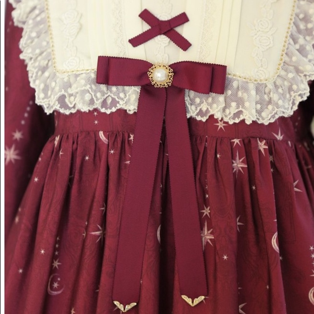 Sold - Honey Honey Cats Astrology Lolita OP Dress Set - Picture 5 of 17